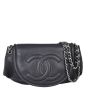 Chanel Half Moon Flap Bag Front With Chain
