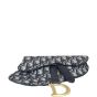 Dior Saddle Oblique Belt Bag with Embroidered Strap Corner Close Up