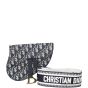 Dior Saddle Oblique Belt Bag with Embroidered Strap Front With Strap