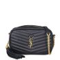 Saint Laurent Lou Mini Camera Bag Front With Chain