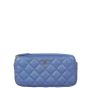 Chanel Double Zip Clutch with Chain Front