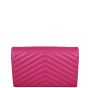 Saint Laurent Cassandre Chain Wallet Back
