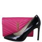 Saint Laurent Cassandre Chain Wallet Shoe