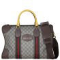 Gucci Neo Vintage GG Supreme Web Duffle Bag Front With Strap