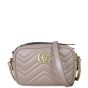 Gucci GG Marmont Mini Camera Bag Front With Strap