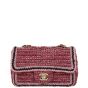 Chanel Tweed Braid Flap Bag Mini Rectangular Front