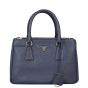 Prada Saffiano Lux Galleria Double Zip Tote Mini Front