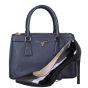 Prada Saffiano Lux Galleria Double Zip Tote Mini Shoe