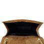 Saint Laurent Monogram Mix Matelasse Envelope Chain Bag  Suede Medium Whole Interior