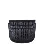Saint Laurent Kaia Crossbody Small Croc-Embossed Back