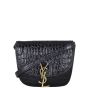 Saint Laurent Kaia Crossbody Small Croc-Embossed Front With Strap