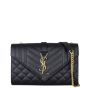 Saint Laurent Monogram Mix Matelasse Envelope Chain Bag Medium Front With Chain