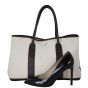 Hermes Garden Party 36 Toile Officier Shoe