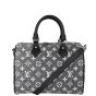 Louis Vuitton Speedy 25 Bandouliere Monogram Denim Front With Strap