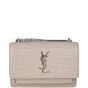 Saint Laurent Sunset Mini Croc-Embossed Front