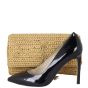 Saint Laurent Kate 99 Tassel Chain Bag Raffia Shoe