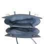 Prada Saffiano Cuir Twist Lock Tote Whole Interior