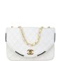 Chanel Vintage Half Moon Single Flap Bag