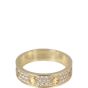 Cartier Love Wedding Band 18k Yellow Gold Diamond Paved