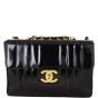Chanel Vertical Quilt Single Flap Jumbo Patent