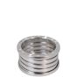 Bvlgari B.Zero1 18k White Gold Five Band 20th Anniversary Ring