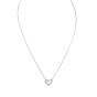 Tiffany & Co Hearts Platinum Diamond Pendant Necklace Mini