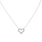 Tiffany & Co Hearts Platinum Diamond Pendant Necklace Mini