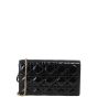 Dior Lady Dior Patent Cannage Pouch