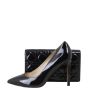 Dior Lady Dior Patent Cannage Pouch