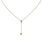 Tiffany & Co Elsa Peretti Diamonds by the Yard 18k Rose Gold Diamond Drop Necklace