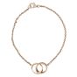 Cartier Interlocking Love 18k Rose Gold Chain Bracelet