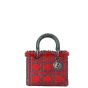 Dior Lady Dior Medium Tweed and Croc Embossed