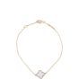 Van Cleef & Arpels Sweet Alhambra 1 Motif Mother of Pearl 18 Yellow Gold Bracelet