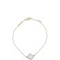 Van Cleef & Arpels Sweet Alhambra 1 Motif Mother of Pearl 18 Yellow Gold Bracelet