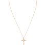 Tiffany & Co Elsa Peretti Infinity Cross 18k Rose Gold Necklace Medium