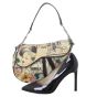 Dior Vintage Saddle Bag Paris ‘50s Print