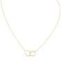 Cartier Interlocking Love Necklace 18k Yellow Gold
