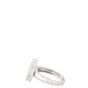Van Cleef & Arpels Vintage Alhambra Guilloche 18k White Gold Ring
