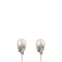 Tiffany & Co Signature Pearls 18k White Gold Diamond Pearl Stud Earrings (7-7.5mm)