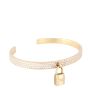 Hermes Kelly Cadenas Diamond 18k Rose Gold Cuff Bracelet Small