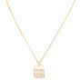 Hermes Amulettes Constance Diamond Pendant 18k Rose Gold Necklace
