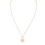 Hermes Amulettes Constance Diamond Pendant 18k Rose Gold Necklace