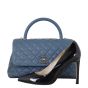 Chanel Coco Top Handle Flap Bag Medium