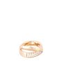 Tiffany & Co. Atlas X Wide Diamond 18k Rose Gold Ring
