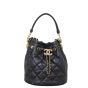 Chanel Quilted CC Drawstring Bucket Bag