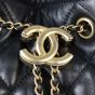 Chanel Quilted CC Drawstring Bucket Bag
