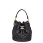 Chanel Quilted CC Drawstring Bucket Bag