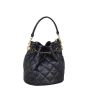 Chanel Quilted CC Drawstring Bucket Bag