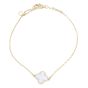 Van Cleef & Arpels Sweet Alhambra Mother of Pearl 18k Yellow Gold Bracelet