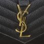Saint Laurent Monogram Mix Matelasse Envelope Wallet on Chain